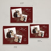 "Simple Pines" - Holiday Cards in Mulled Wine by Susan Zinader - Formats Available