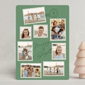 "Lots Of Stamps" - Holiday Cards in Wreath by Vera Lim - Front