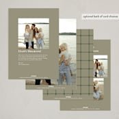 "Quartzite" - Holiday Cards in Eucalyptus by Wildfield Paper Co - Back of Card