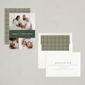"Quartzite" - Holiday Cards in Eucalyptus by Wildfield Paper Co - Assembled