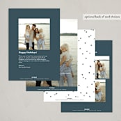 "Small Moments Big Joy" - Holiday Cards in Blue Spruce by Kate Ahn - Back of Card
