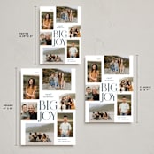 "Small Moments Big Joy" - Holiday Cards in Blue Spruce by Kate Ahn - Formats Available