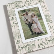 "Nutcracker Toile" - Holiday Cards in Fir by Teju Reval - Detail