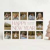 "Sweeping" - Holiday Cards in Cream by Lisa Assenmacher - Front