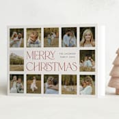 "Sweeping" - Holiday Cards in Cream by Lisa Assenmacher - Folded Card
