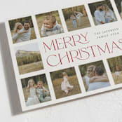"Sweeping" - Holiday Cards in Cream by Lisa Assenmacher - Detail