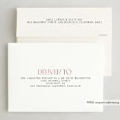 "Sweeping" - Holiday Cards in Cream by Lisa Assenmacher - FREE Recipient Addressing