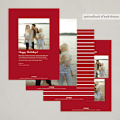 "Elegant Gallery" - Holiday Cards in Berry by Angela Thompson - Back of Card