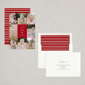 "Elegant Gallery" - Holiday Cards in Berry by Angela Thompson - Assembled