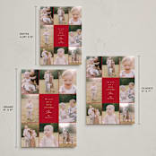 "Elegant Gallery" - Holiday Cards in Berry by Angela Thompson - Formats Available