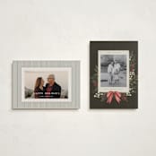 "Vintage Garland" - Holiday Cards in Holly Berry by Wildfield Paper Co - Photo Orientation Options