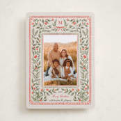"Botanical Tidings" - Holiday Cards in Garden by Elly - Front