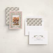 "Botanical Tidings" - Holiday Cards in Garden by Elly - Assembled