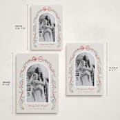 "Arch Garland" - Holiday Cards in Peppermint by Leah Bisch - Formats Available