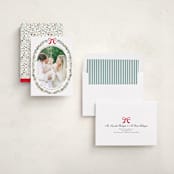 "Delicate Botanicals" - Holiday Cards in Holly Berry by Susan Moyal - Assembled