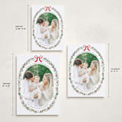 "Delicate Botanicals" - Holiday Cards in Holly Berry by Susan Moyal - Formats Available