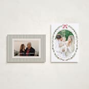 "Delicate Botanicals" - Holiday Cards in Holly Berry by Susan Moyal - Photo Orientation Options