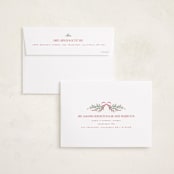"Twelve Days" - Holiday Cards in Santa Suit by Leah Bisch - FREE Recipient Addressing