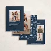 "Days of Christmas" - Holiday Cards in Snowflake by Sarah Knight - Back of Card Options
