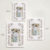 "Poinsettia + Pine" - Holiday Cards in Mistletoe by Wildfield Paper Co - Formats Available