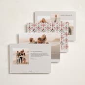 "Festive Folk Frame" - Holiday Cards in Cranberry by Paper Sun Studio - Back of Card Options