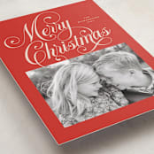 "Peppermint Twist" - Holiday Cards in Candy Apple by Jessica Williams - Detail