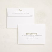 "Lafayette" - Holiday Cards in Sage by Melanie Kosuge - FREE Recipient Addressing