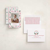 "Trees and bows" - Holiday Cards in Stocking by Creo Study - Assembled