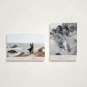 "Minimal Edge" - Holiday Cards in Smoke by Nicole Walsh - Photo Orientation Options