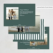 "Tailored" - Holiday Cards in Wreath by Megan Davis - Back of Card Options