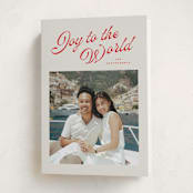 "Holly Berrie" - Holiday Cards in Cranberry by Wildfield Paper Co - Folded Card