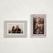 "A Cottage Christmas" - Holiday Cards in Wreath by Jenna Holcomb - Photo Orientation Options
