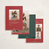 "Reynolds" - Holiday Cards in Pine by Amy Kross - Back of Card Options