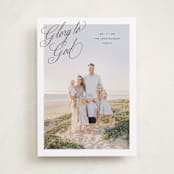 "Glory to" - Holiday Cards in Onyx by Pixel and Hank - Front
