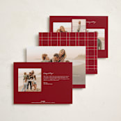 "Many Greetings" - Holiday Cards in Snow by Owl and Toad - Back of Card Options