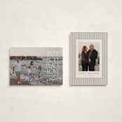 "Many Greetings" - Holiday Cards in Snow by Owl and Toad - Photo Orientation Options