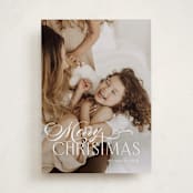 "Swash Cross" - Holiday Cards in Milk and Cookies by Lisa McLean - Front