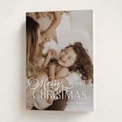 "Swash Cross" - Holiday Cards in Milk and Cookies by Lisa McLean - Folded Card