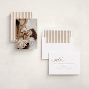 "Swash Cross" - Holiday Cards in Milk and Cookies by Lisa McLean - Assembled