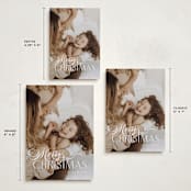 "Swash Cross" - Holiday Cards in Milk and Cookies by Lisa McLean - Formats Available