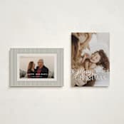 "Swash Cross" - Holiday Cards in Milk and Cookies by Lisa McLean - Photo Orientation Options