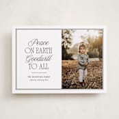 "Goodwill To All" - Holiday Cards in Snowfall by Nicole Walsh - Front