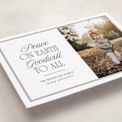 "Goodwill To All" - Holiday Cards in Snowfall by Nicole Walsh - Detail