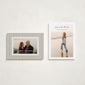 "joyeux" - Holiday Cards in Onyx by Benita Crandall - Photo Orientation Options