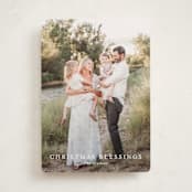 "Simple Blessings" - Holiday Cards in Cotton by Angela Thompson - Front