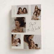 "Resounding joy" - Holiday Cards in Vanilla Cream by Stacey Meacham - Folded Card