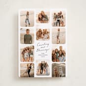 "So Many Blessings" - Holiday Cards in Snow by Lindsay Megahed - Front