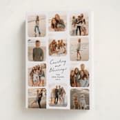 "So Many Blessings" - Holiday Cards in Snow by Lindsay Megahed - Folded Card