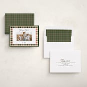 "Glory & Plaid" - Holiday Cards in Pine by Itsy Belle Studio - Assembled