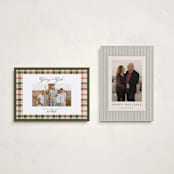 "Glory & Plaid" - Holiday Cards in Pine by Itsy Belle Studio - Photo Orientation Options